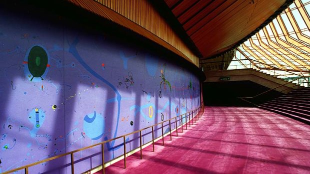 Masterwork: John Olsen's Five Bells painting at the Opera House.