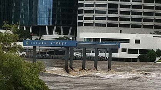 Fast flowing water in Brisbane is still dangerous, the premier warned today.