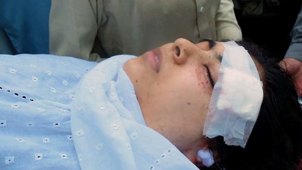 Shot in the head ... Malala Yousafzai, 14.