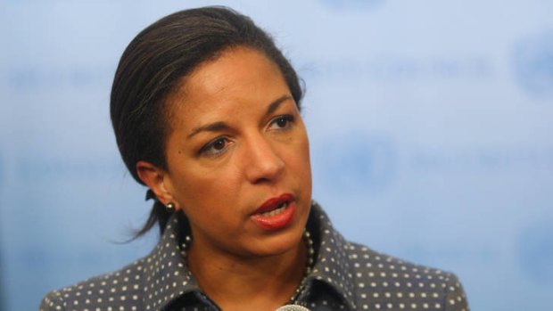 The United States ambassador to the United Nations, Susan Rice.