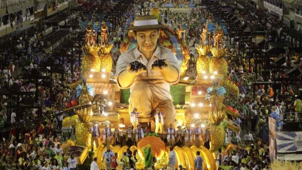 The world's breadbasket ... Unidos de Vila Isabel samba school has been crowned the winner of this year's Carnival parade.