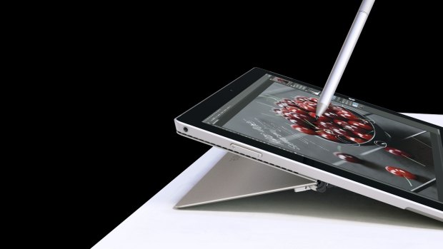 The included pen gives the Surface superior inking capabilities.
