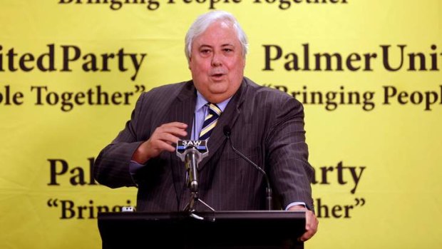 Quiet time: Clive Palmer has a cold and may miss the opening of Parliament.