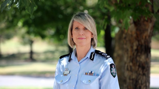 Chief police officer Justine Saunders was named to take over the top job last August.