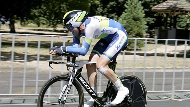 Riding high: Luke Durbridge at the Australian road cycling national titles in Ballarat.