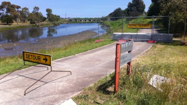 A family has closed off a bike path next to their property in Werribee because they say it is on their land.
