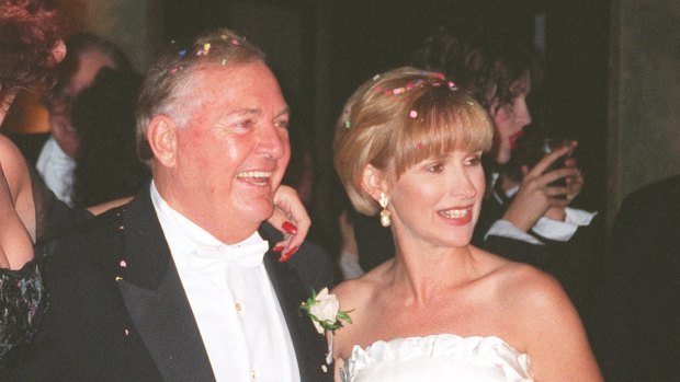 Alan Bond and Diana Bliss on their wedding day.