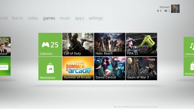 Xbox 360 will again have a new user interface