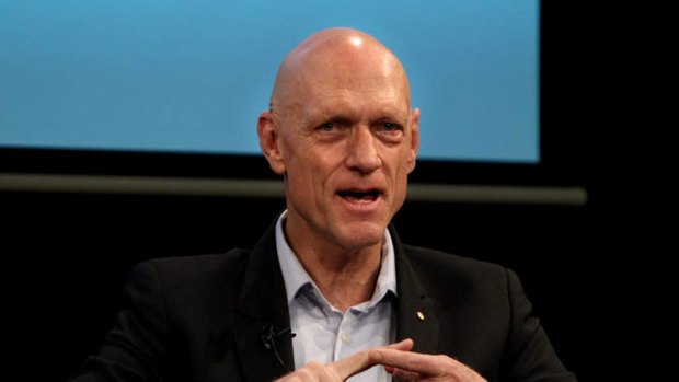 School Education Minister Peter Garrett attending a Public forum on schools and school funding reform at the Department of Education, Employment and Workplace Relations in Canberra.