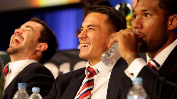 Relaxed: Sonny Bill Williams.