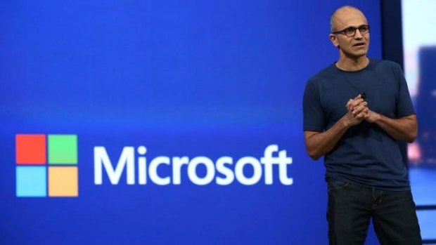 Microsoft CEO Satya Nadella delivers the keynote address at Build.