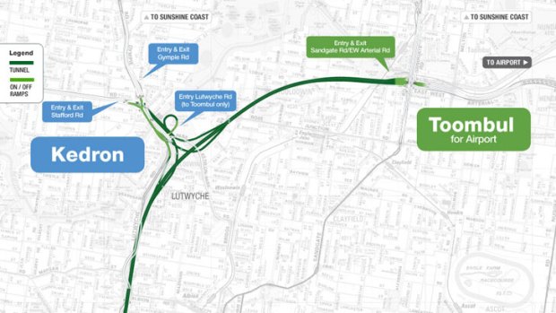 A map of the airport link tunnel. <B><A href= http://images.brisbanetimes.com.au/file/2012/07/24/3482022/big.jpg?rand=1343110048460> Full map here</a></b>