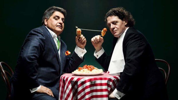 New judge ... Marco Pierre White, right, was introduced to the show’s contestants as a figure of menace who might strike at any moment.