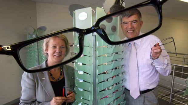 Founders of Specsavers ... Mary and Doug Perkins.