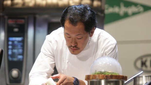 Sang-hoon Degeimbre is known for his molecular gastronomy.