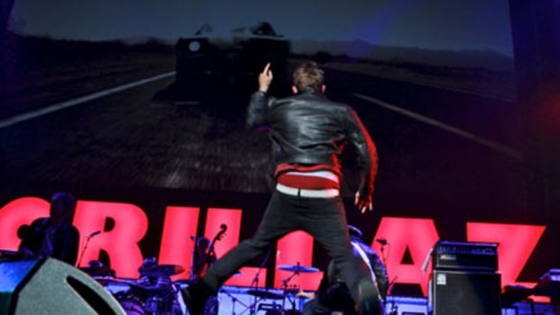 Ringmaster ... Damon Albarn sings, raps, plays, leaps and keeps all the balls in the air for Gorillaz.