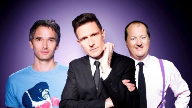 <i>Gruen</i> ... (L-R) Todd Sampson, Wil Anderson and Russell Howcroft will possibly only return is there is 'creative drive'.
