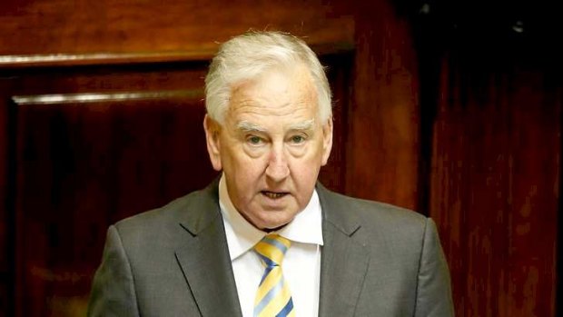 Ken Smith stood down as Speaker on the first day of State Parliament in 2014.