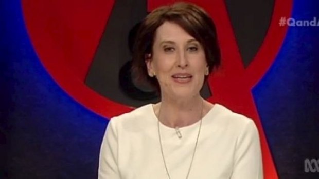 Virginia Trioli handled the Q&A hosting role with aplomb on Monday night.