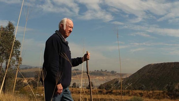 ''It's going to wipe out Saddle Ridge'' ... Stewart Mitchell, a resident of Bulga in the Hunter Valley, has been fighting Rio Tinto's coalmine plans.