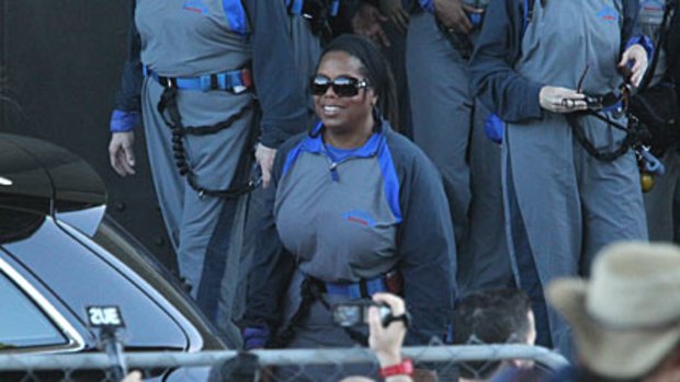 Oprah Winfrey in the BridgeClimb jumpsuit.