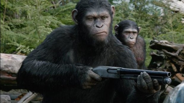 Andy Serkis as Caesar in <i>Dawn of the Planet of the Apes.</i>