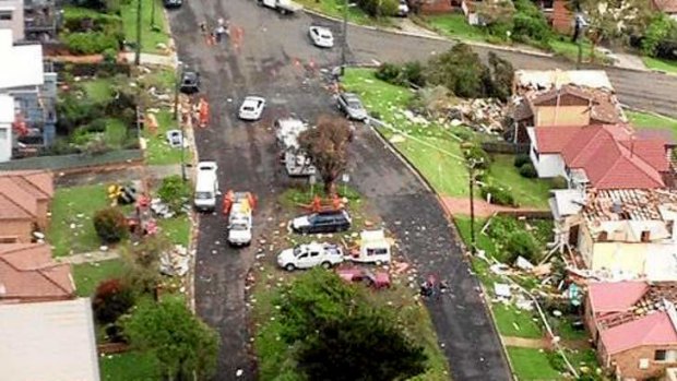 Storm damage at Kiama. Image supplied by SES NSW.