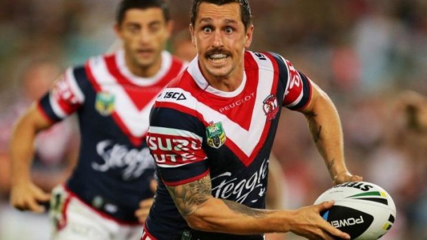 Improved: NSW coach Laurie Daley said Mitchell Pearce  is the right man for the Blues No.7 jersey.