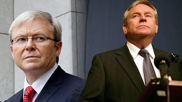 Relations between Prime Minister Kevin Rudd and WA Premier Colin Barnett have broken down over the proposed national health deal and Resources Super Profits Tax.