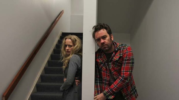 Challenging ... Brendan Cowell and Anna Lise Phillips.