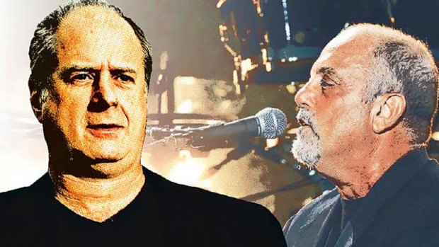 Michael Gudinski (left) was tuned in to Billy Joel (right) at a concert in New York.