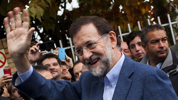 Mariano Rajoy ... landslide victory.