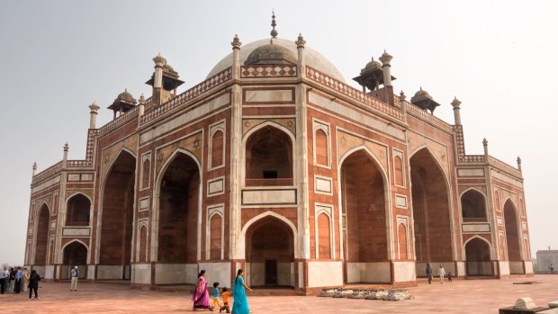 The Humayun tomb in New Delhi.