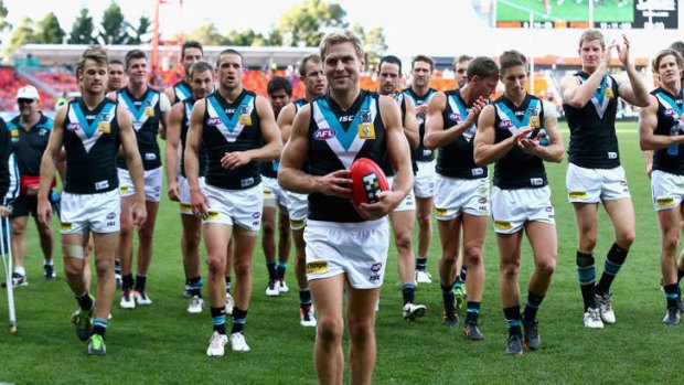 Best and fairest: Kane Cornes is still taking just one week off training each year.
