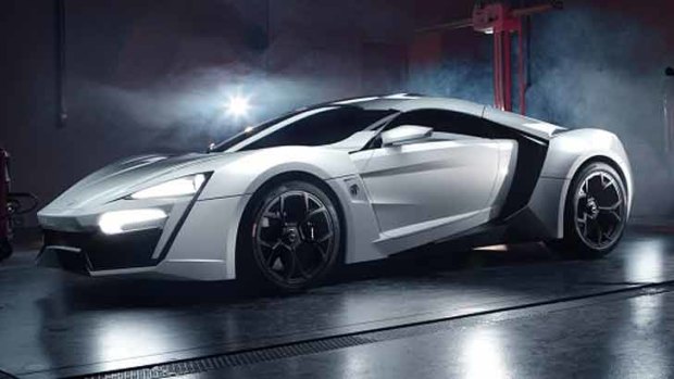 The opulent Lykan Hypersport, billed as "the first Arab supercar".
