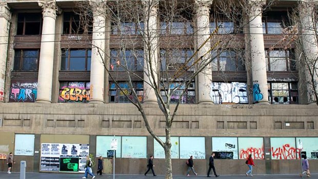 The Argus building, corner of La Trobe and Elizabeth streets.