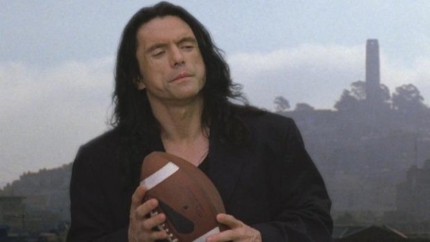 Pet project: <i>The Room</i>'s writer/director/financier Tommy Wiseau in a scene from the film.
