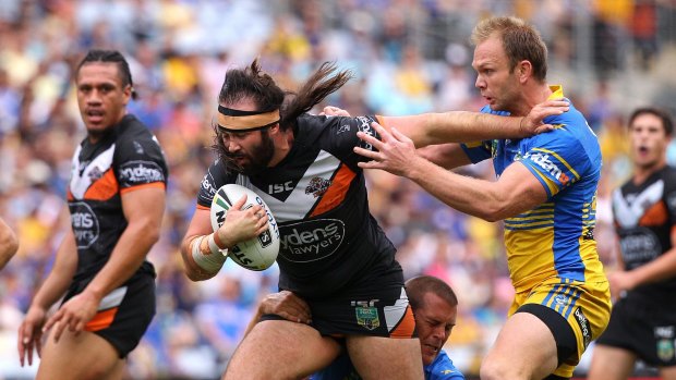 Forward battle: Aaron Woods' match-up with Andrew Fifita will be key.