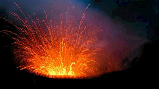 Wonder and delight ... Mount Yasur, Vanuatu.