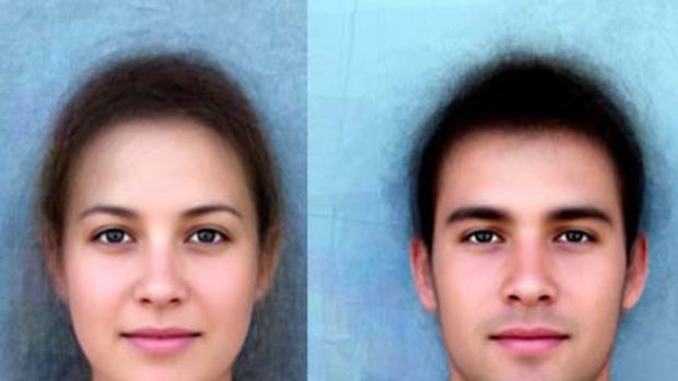 The "average" Sydneysider - a composite image made up of over 100 faces.