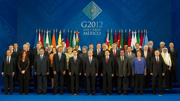 Heads of state at last year's G20 in Los Cabos, Mexico.
