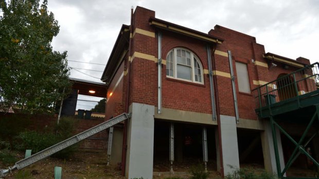 The braced Newmarket Station.