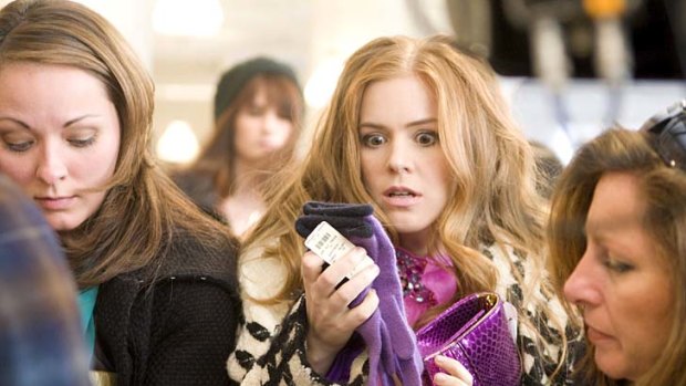 Retail therapy ... Isla Fisher in the film <i>Confessions of a Shopaholic</i>.