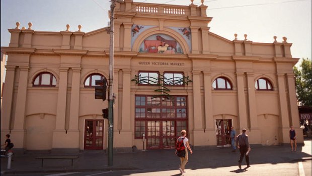One of the many entrances to Queen Victoria Market.