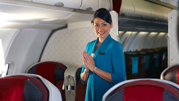 The Garuda flight attendants are charming, friendly and chatty.