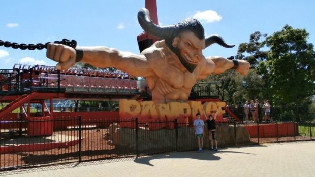 The Rampage ride now features a giant fibreglass minotaur.