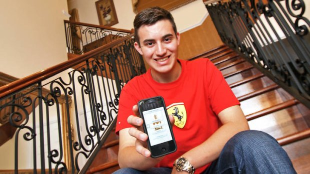 Teenage entrepreneur Xavier Di Petta says the basic idea behind his app ventures is to have fun.