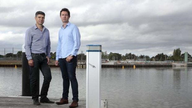 Crafted directors Peter Sarris and Matt James opposite the site of the future The Prince development where they will build a 161 unit complex.