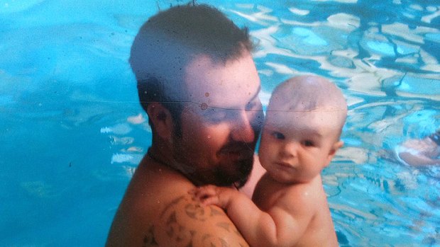 Daniel Williams, pictured here with his son Tyson, died in a workplace accident at Barrick Gold's Kalgoorlie mine.