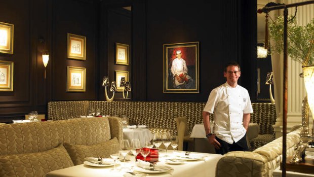 Andrew Fairlie in his two-Michelin-star restaurant.